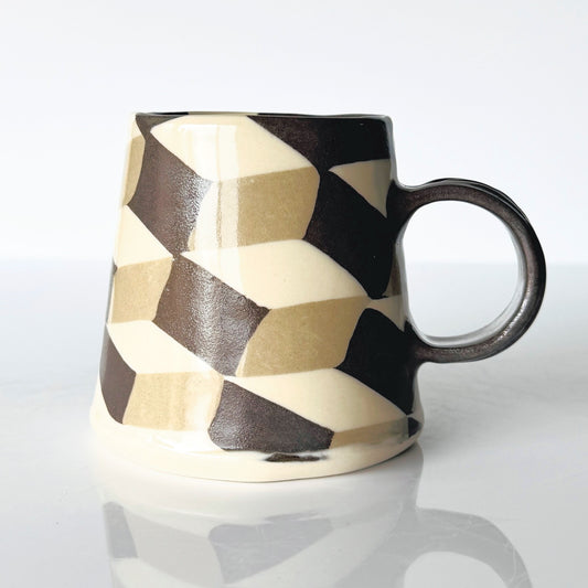 Cube Nerikomi Mug
